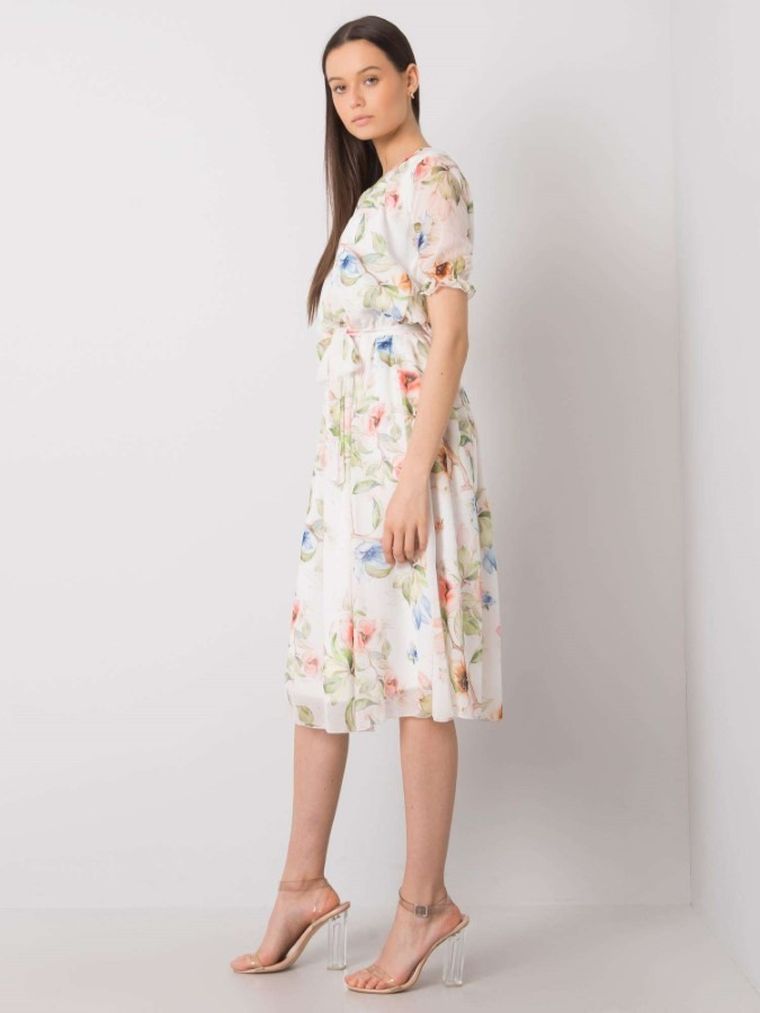 Sukienka damska, biała, Lakerta