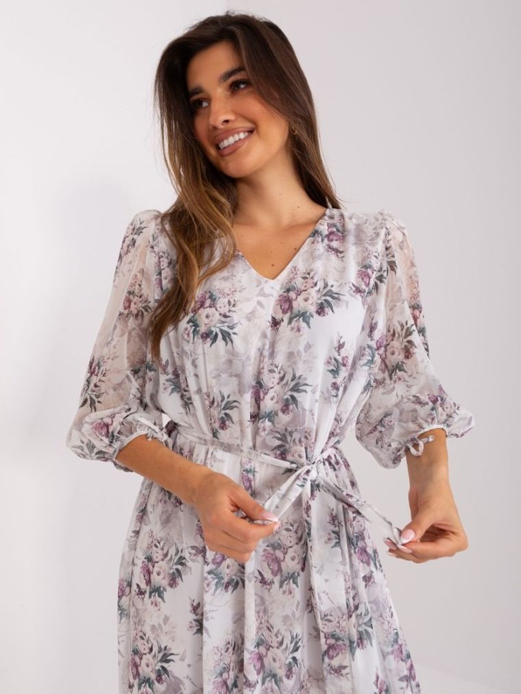 Sukienka damska, biała, Lakerta