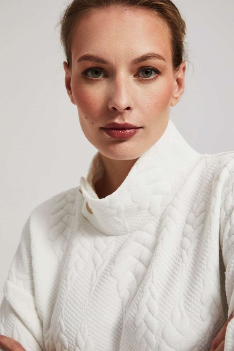 Sukienka damska, biała, Moodo