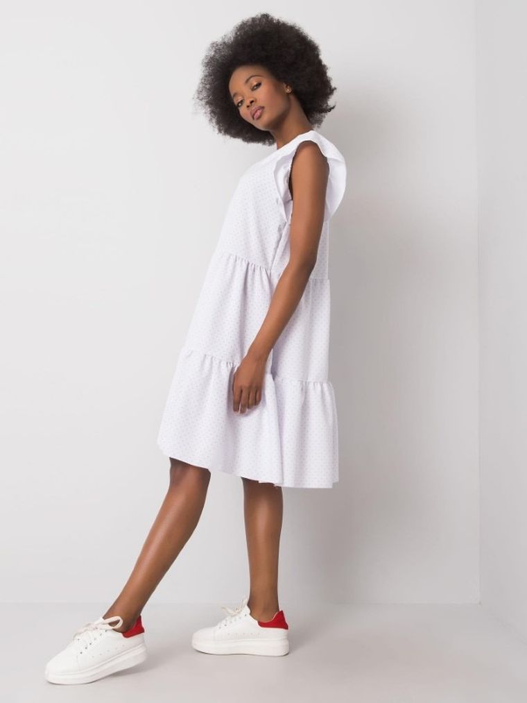 Sukienka damska, biała, Rue Paris