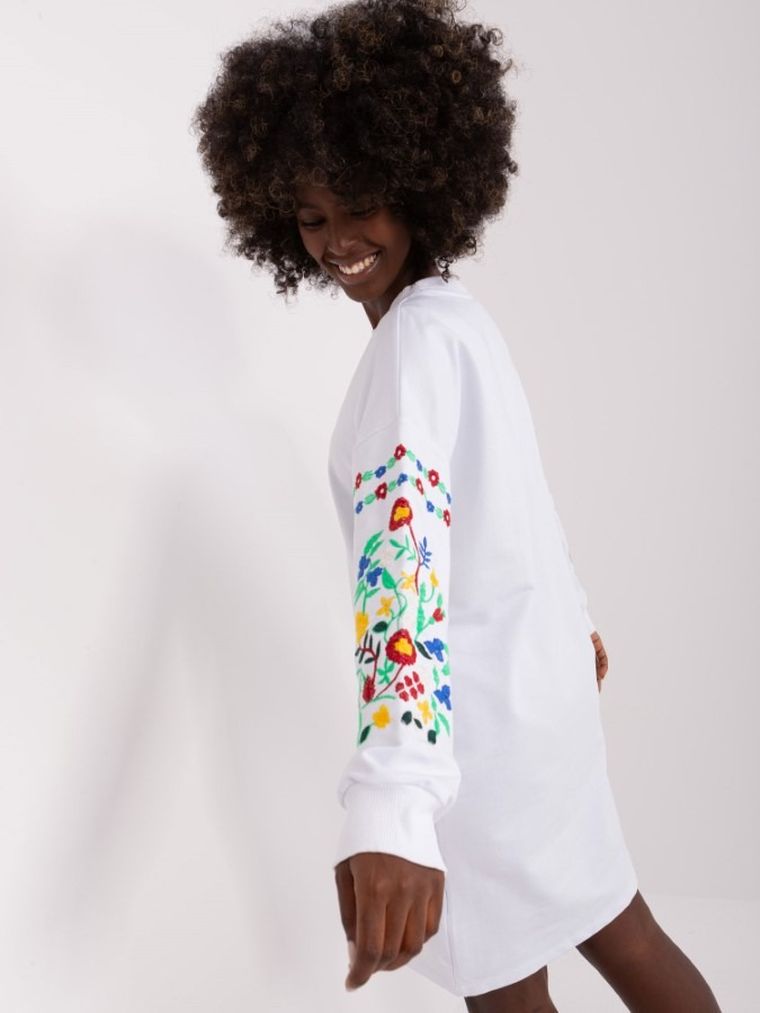 Sukienka damska, biała, Rue Paris