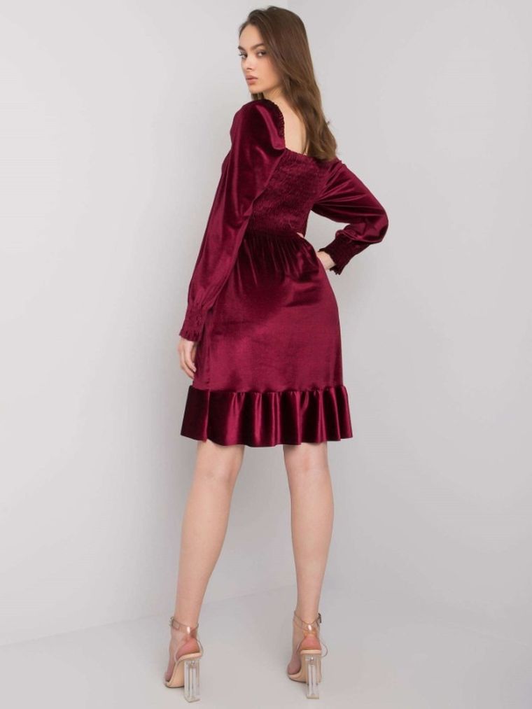 Sukienka damska, bordowa, Italy Moda