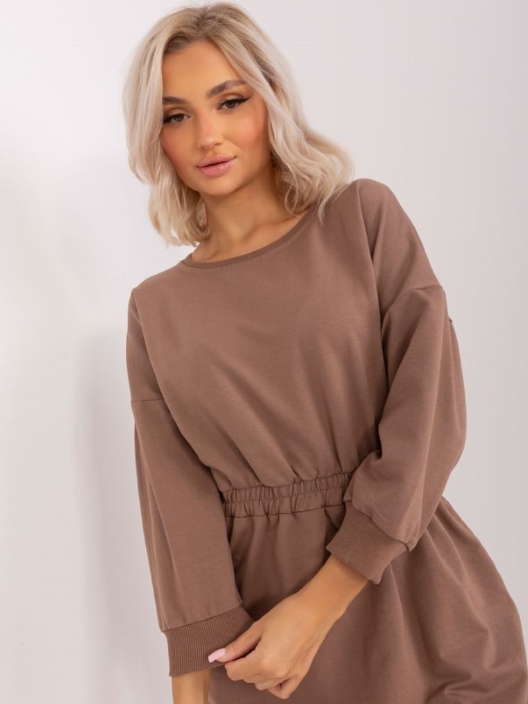 Sukienka damska, brązowa, Lily Rose