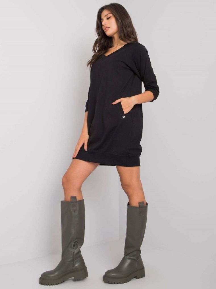 Sukienka damska, czarna, Basic Feel Good