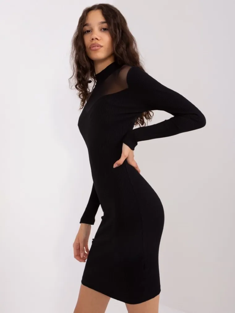 Sukienka damska, czarna, Basic Feel Good