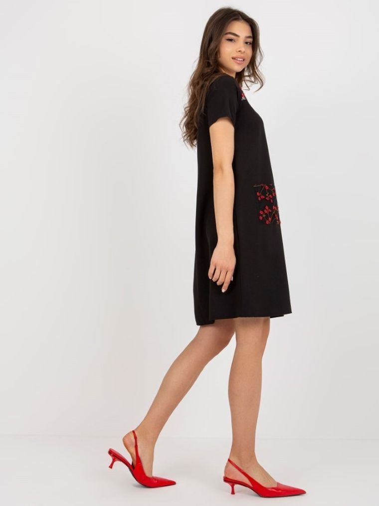 Sukienka damska, czarna, Lakerta