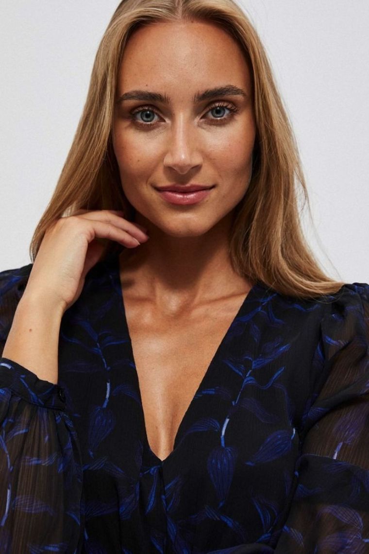 Sukienka damska, czarna, Moodo