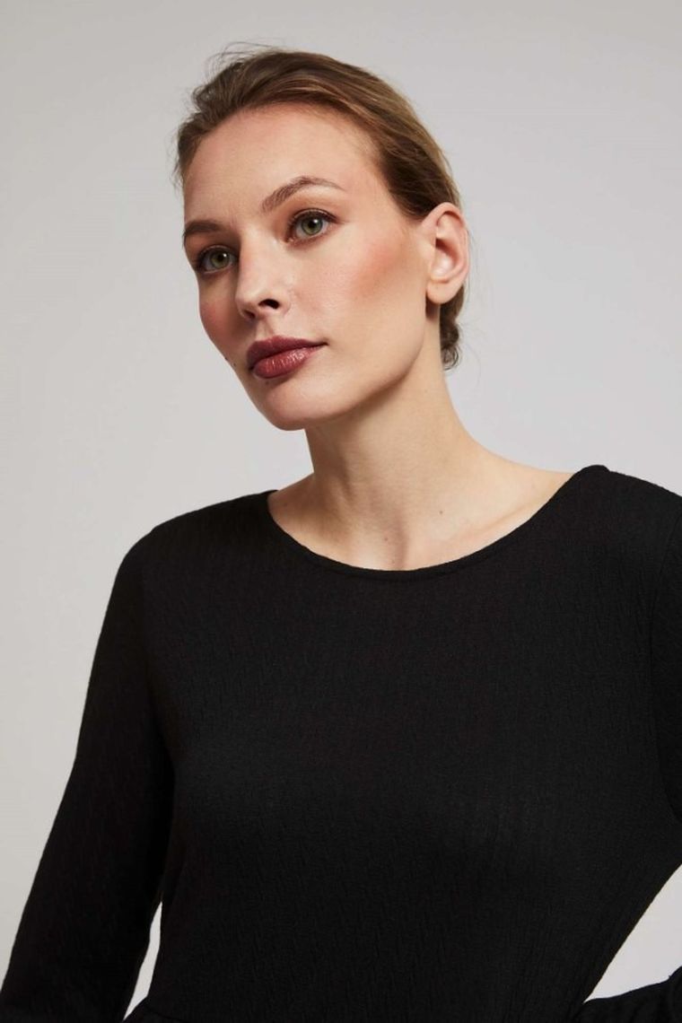 Sukienka damska, czarna, Moodo