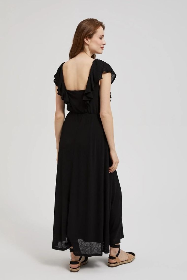 Sukienka damska, czarna, Moodo