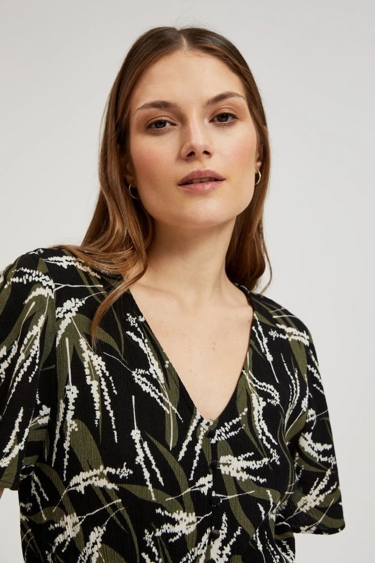 Sukienka damska, czarna, Moodo