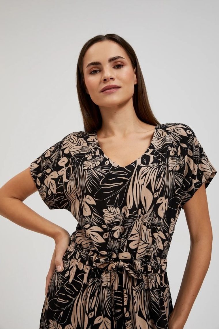 Sukienka damska, czarna, Moodo