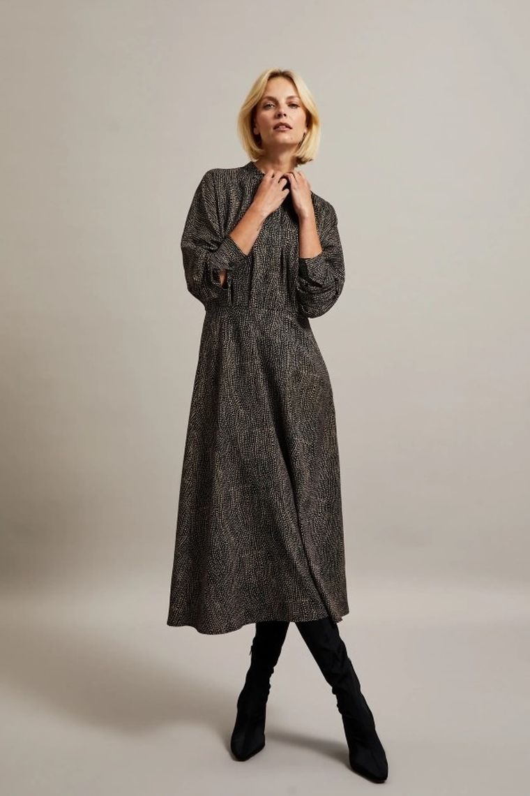 Sukienka damska, czarna, Moodo