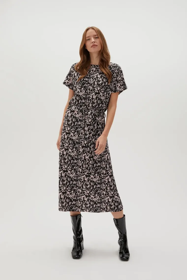 Sukienka damska, czarna, Moodo