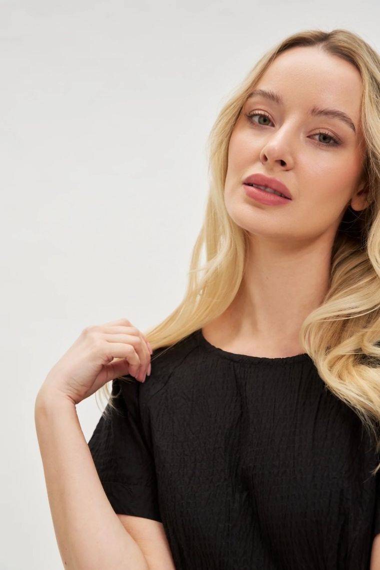 Sukienka damska, czarna, Moodo