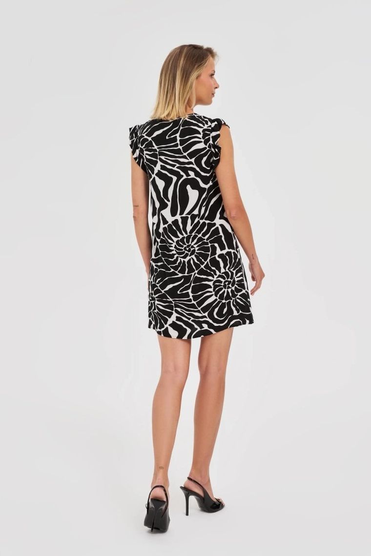 Sukienka damska, czarna, Moodo