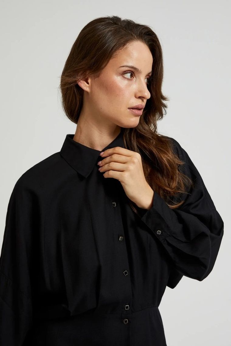 Sukienka damska, czarna, Moodo