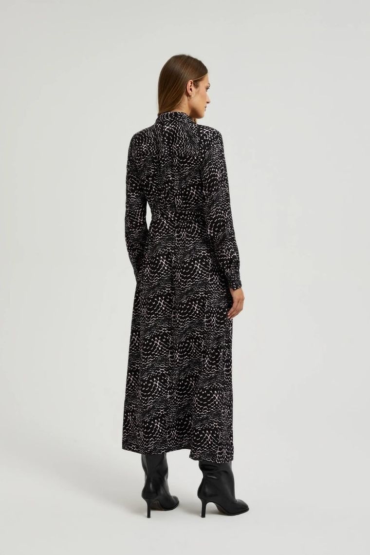 Sukienka damska, czarna, Moodo