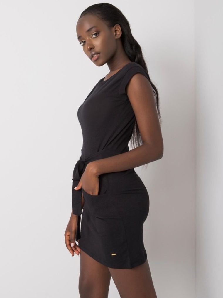 Sukienka damska, czarna, Nie Znasz Mnie