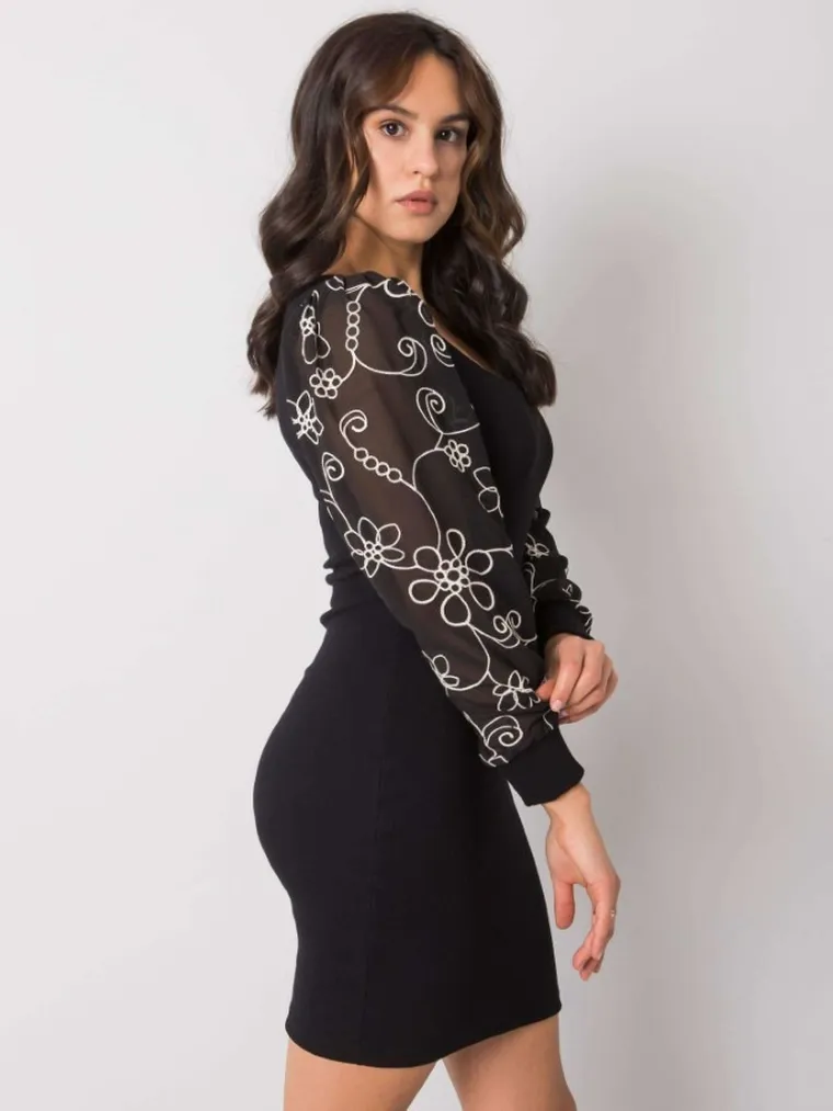 Sukienka damska, czarna, Rue Paris