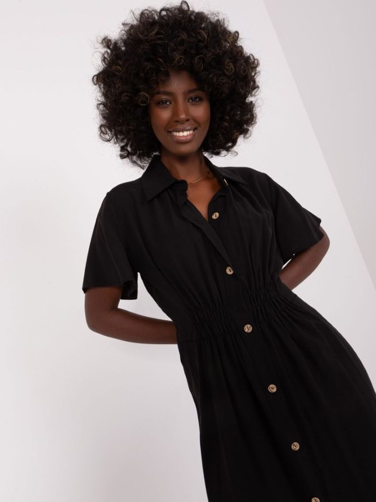 Sukienka damska, czarna, Zuluna