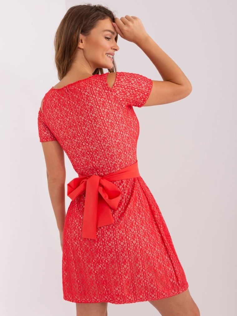 Sukienka damska, czerwona, Lakerta