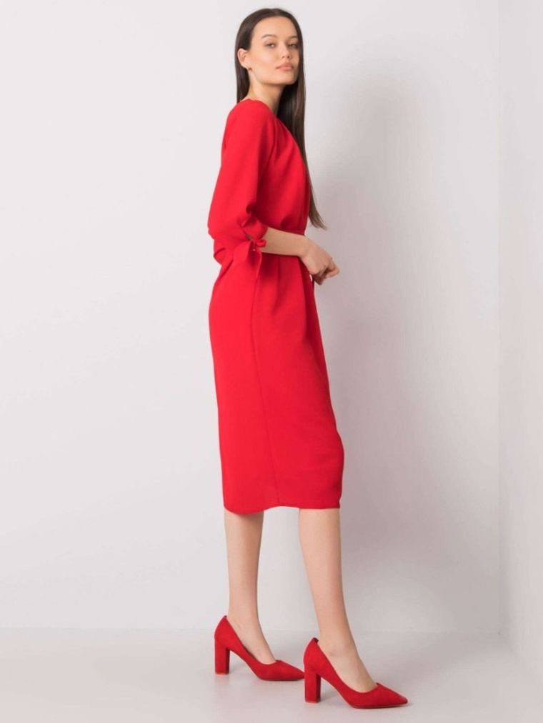 Sukienka damska, czerwona, Lakerta