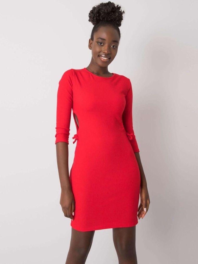 Sukienka damska, czerwona, Lakerta