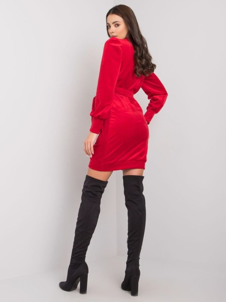 Sukienka damska, czerwona, Rue Paris