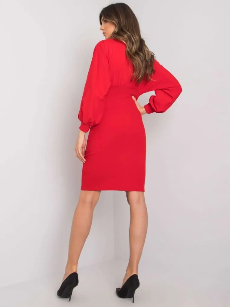 Sukienka damska, czerwona, Rue Paris