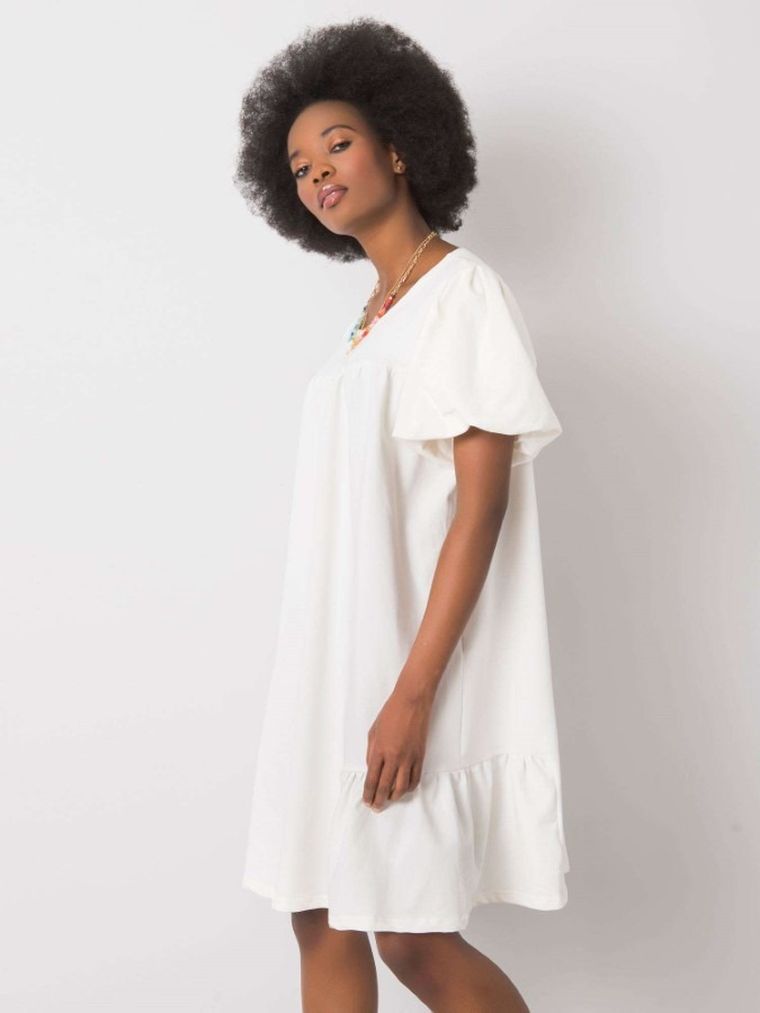 Sukienka damska, ecru, Rue Paris