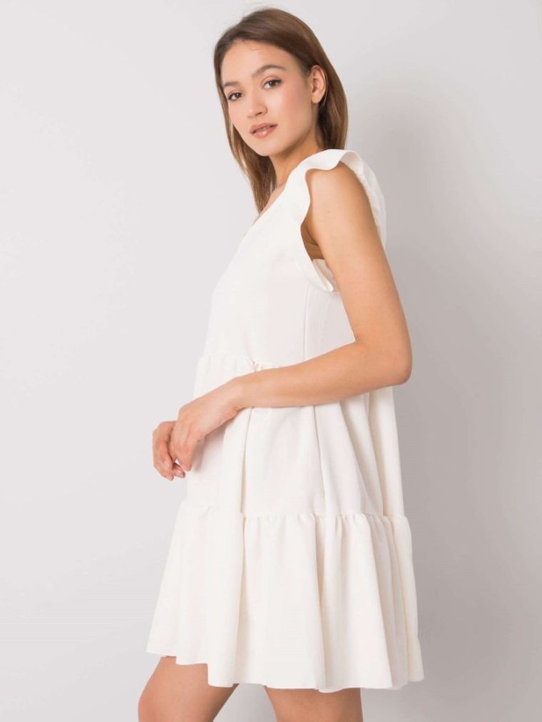 Sukienka damska, ecru, Rue Paris