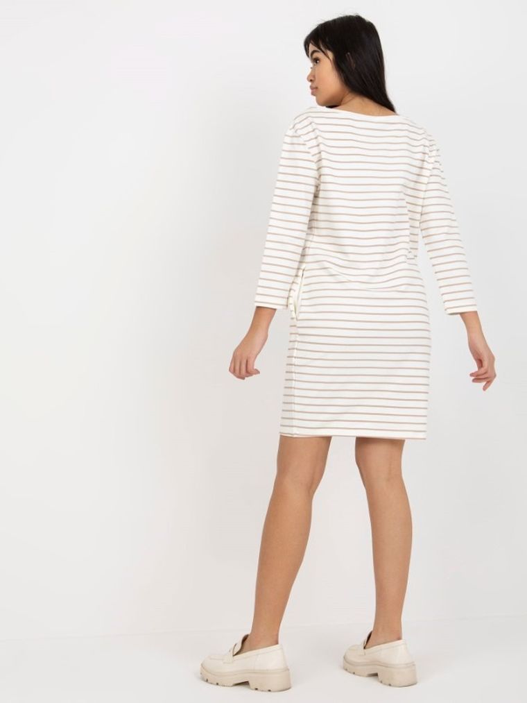 Sukienka damska, ecru, Rue Paris