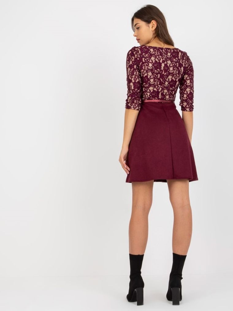 Sukienka damska, fioletowa, Lakerta