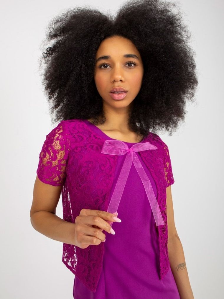 Sukienka damska, fioletowa, Lakerta