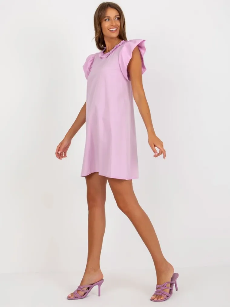 Sukienka damska, fioletowa, Lakerta