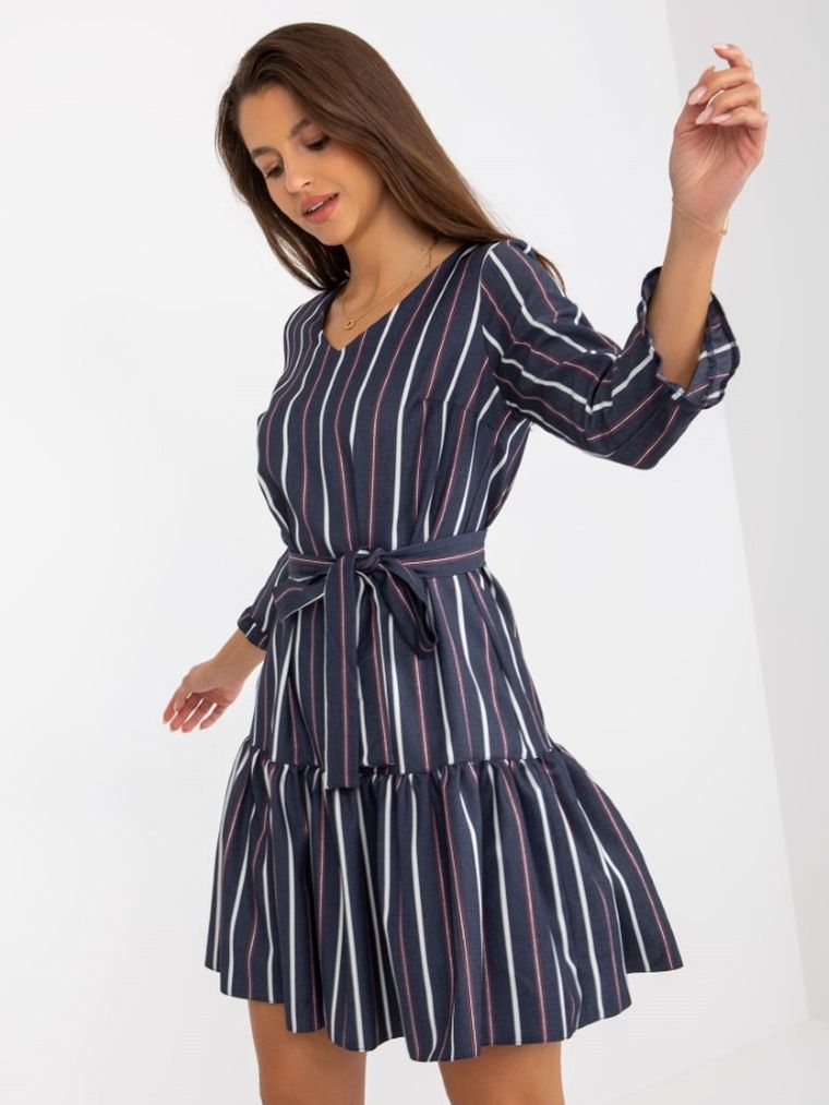 Sukienka damska, granatowa, Lakerta