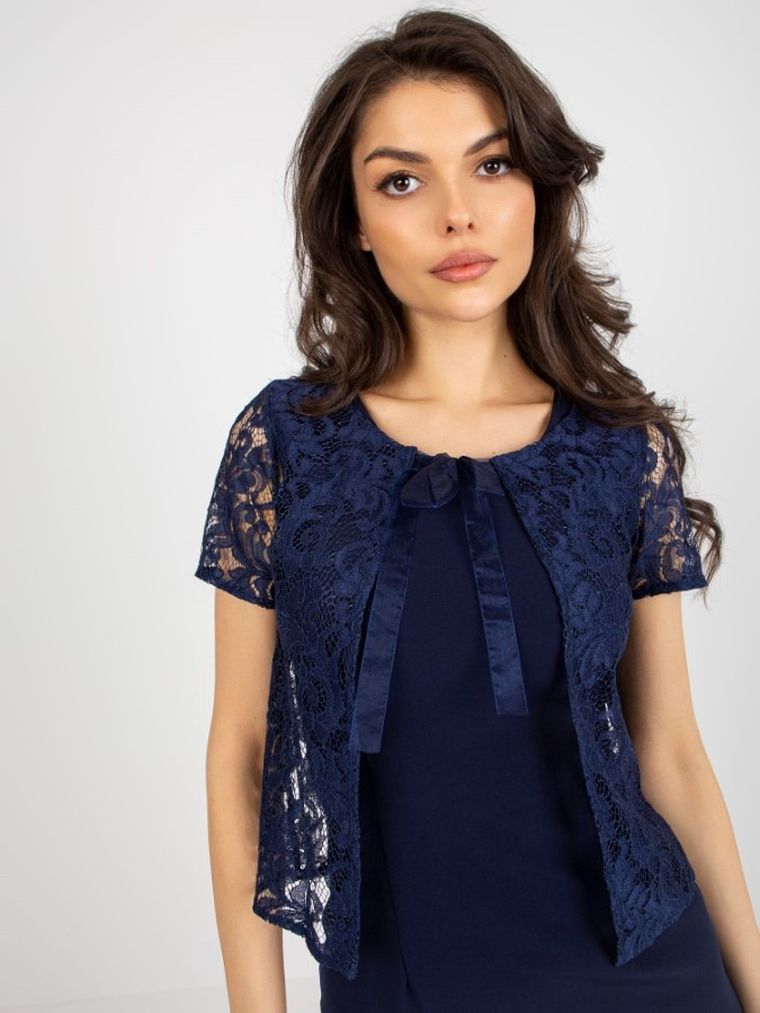 Sukienka damska, granatowa, Lakerta