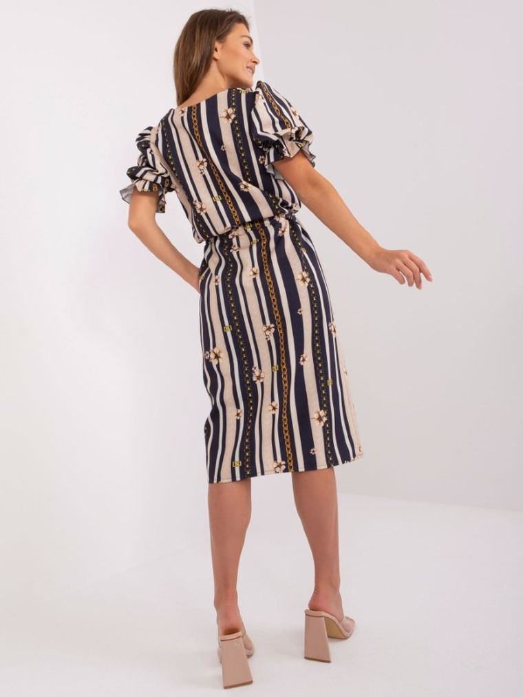 Sukienka damska, granatowa, Lakerta