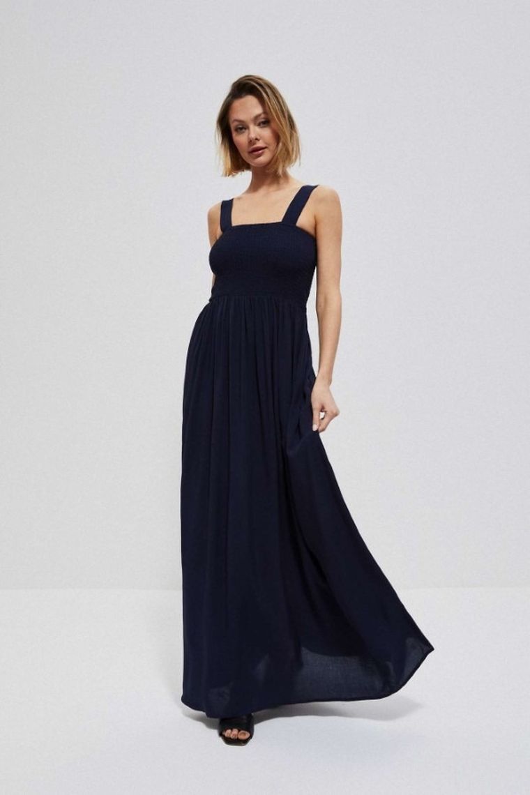 Sukienka damska, granatowa, Moodo