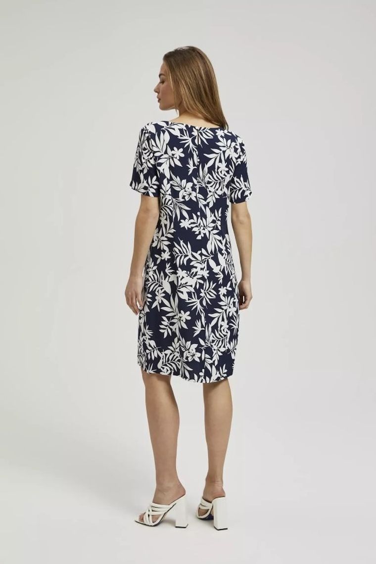 Sukienka damska, granatowa, Moodo