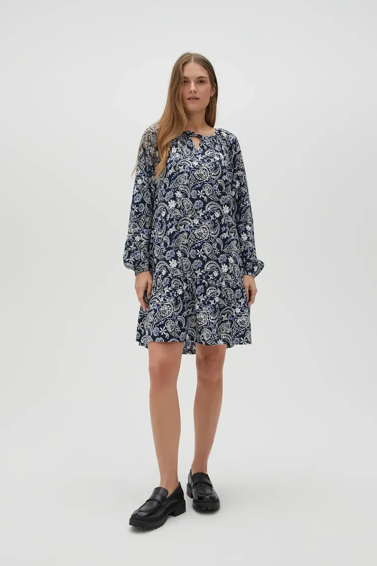 Sukienka damska, granatowa, Moodo