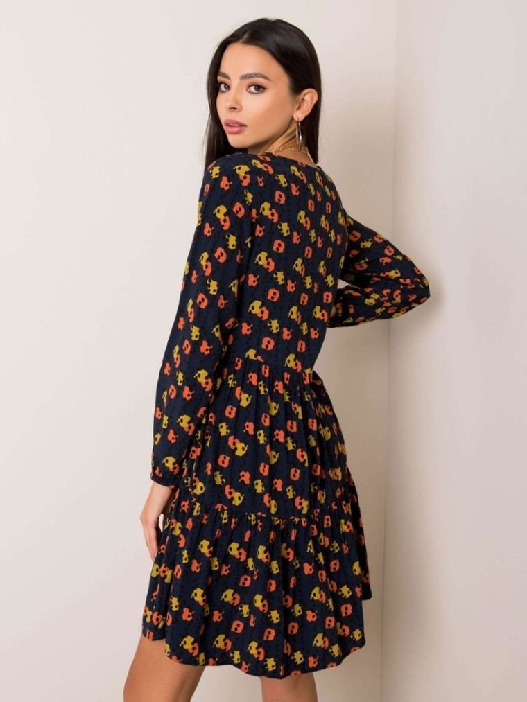 Sukienka damska, granatowa, Sublevel