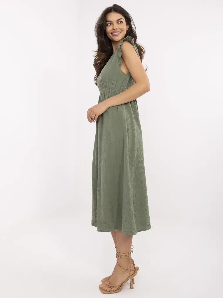 Sukienka damska, khaki, Italy Moda