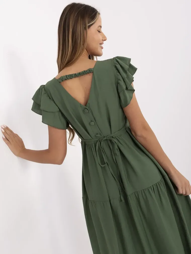 Sukienka damska, khaki, Italy Moda