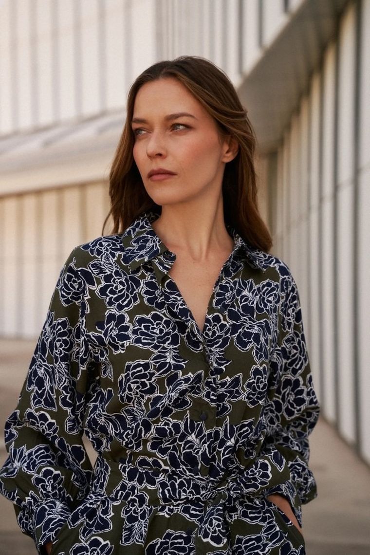 Sukienka damska, khaki, Moodo