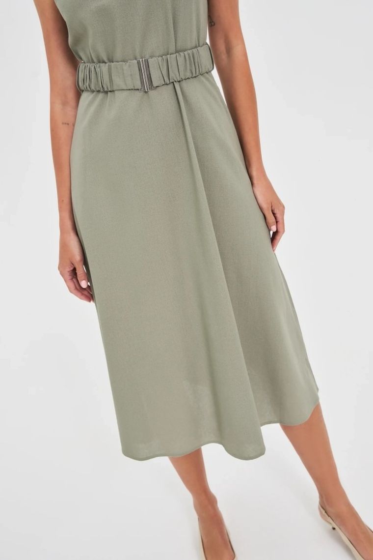 Sukienka damska, khaki, Moodo