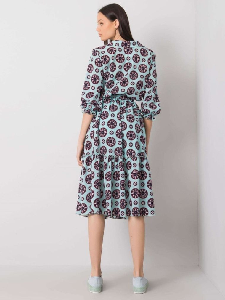 Sukienka damska, miętowa, Lakerta