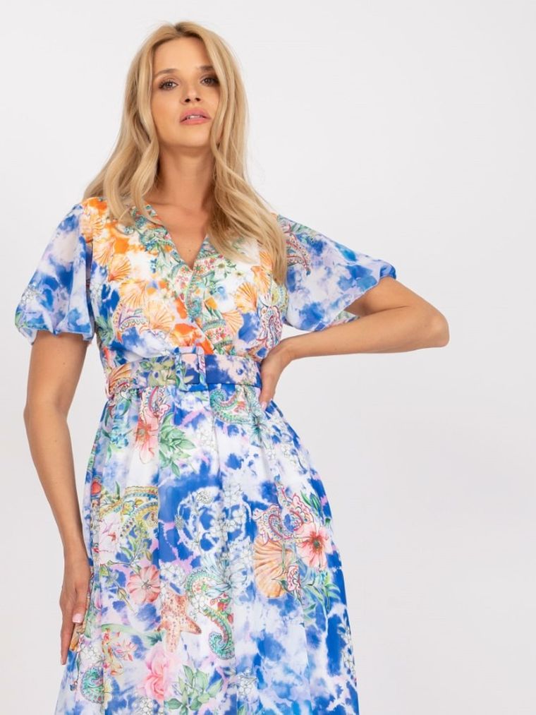 Sukienka damska, niebieska, Italy Moda