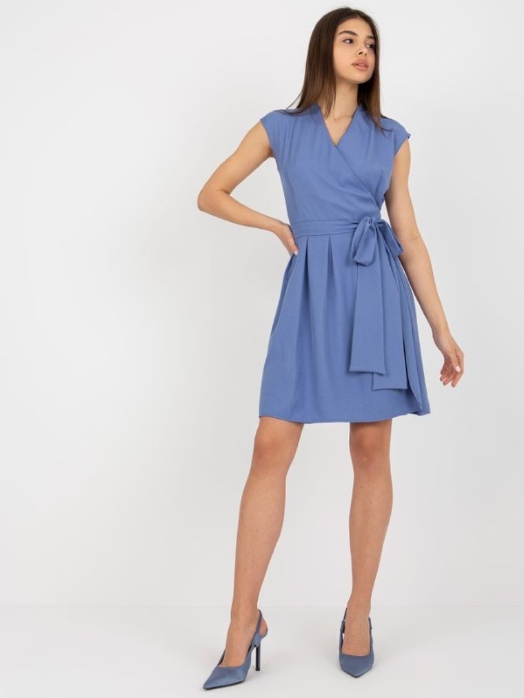 Sukienka damska, niebieska, Lakerta