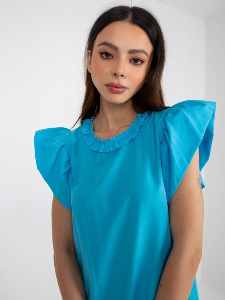 Sukienka damska, niebieska, Lakerta